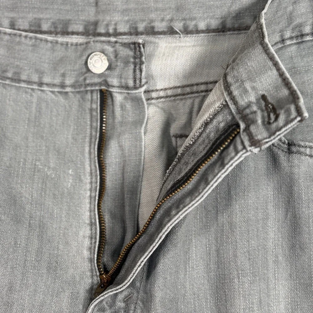 Levi's 505 Light Gray Wash Straight Leg Mens Jeans 40x30 (Act 39x29) Casual Work